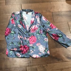 Victoria’s Secret floral button down sleep shirt